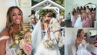 OUR WEDDING DAY VLOG unedited behind the scenes of our wedding day [upl. by Solnit]