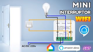 Mini interruptor WiFi compatible Tuya Smart Life con control remoto 😎 [upl. by Analaj]