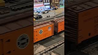 PFE Reefer block rolling thru town trains oscaletrains [upl. by Phillis]