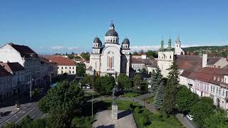 Targu Mures from drone in april [upl. by Bechler901]