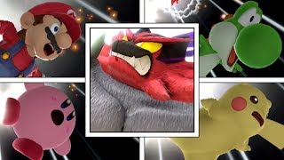 Every Character Destroyed By Incineroars Final Smash In Super Smash Bros Ultimate [upl. by Norty756]