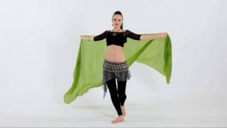 How to Use Belly Dancing Veils  Belly Dancing [upl. by Kaasi623]