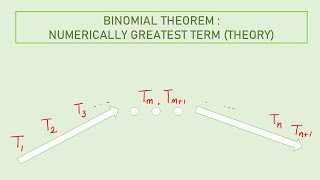 Proof of Numerically Greatest Term in Binomial ExpansionTHEORY [upl. by Nelleh]