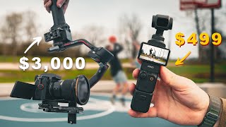 DJI Osmo Pocket 3 vs Professional Gimbal Ft cammackey [upl. by Telracs]