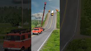 Bus and trucks vs giant rotating hammer ⚒️⚒️⚒️ beamngdrive [upl. by Pelagi382]