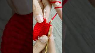 Easy Crochet Poinsettia  Crochet Christmas flower Tutorial on YouTube step by step short crochet [upl. by Bradshaw]