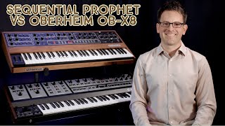 Prophet 5 amp 10 vs Oberheim OBX8 🎛️ Shootout Comparison amp Tutorial [upl. by Yrdua]