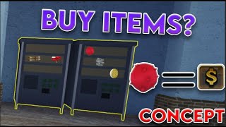 YBA BUYING ITEMS WITH VENDING MACHINE  UPDATE CONCEPT [upl. by Charbonneau266]