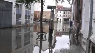 Hochwasser in Weißenfels am 3 Juni 2013 [upl. by Enialedam]