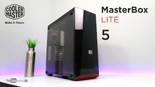 VLOG Cooler Master MasterBox Lite 5 MidTower Case Unboxing amp Overview Ph [upl. by Leola]