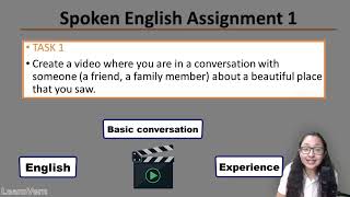 assignment simple conversation  learnvern spoken English [upl. by Cappello]