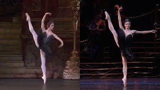 Black Swan Variation Split Screen Nunez Osipova [upl. by Garrison366]