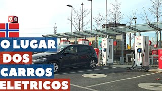 O PAIS DO MUNDO QUE TEM MAIS CARROS ELETRICOS CIRCULANDO CARROELETRICO SUPERCHARGE NORUEGA [upl. by Maram]