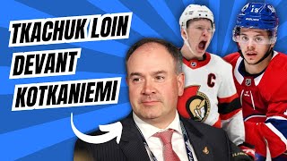 Pierre Dorion dévoile sa liste de 2018 Tkachuk loin devant Kotkaniemi [upl. by Omixam]