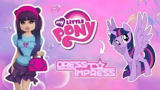 Only DRESSING Up as My Little Pony CHARACTERS In Dress To Impress 🐴 [upl. by Atinaw802]