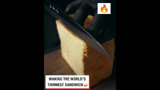 World thinnest sandwich [upl. by Ahsekad]