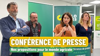 Crise du modèle agricole les propositions écologistes [upl. by Martyn969]