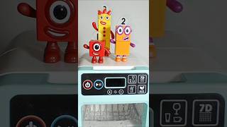 Satisfying Dishwasher Cleaning Numberblocks  ASMR Toy Washing Fun numberblocks dishwasher toys [upl. by Olra]