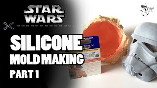 Как сделать силиконовую форму шлема  How to make a silicone mold Stormtrooper helmet PT1 [upl. by Xerxes]