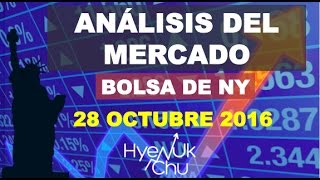 INVERTIR EN BOLSA Inversiones en la Bolsa de Valores de Nueva York 28 de Octubre de 2016 [upl. by Aniger558]