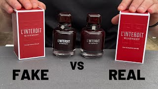 Fake vs Real Givenchy L’Interdit Rouge EDP Perfume 80 ml [upl. by Nibbs246]