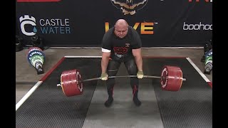 WATCH Strongmen Pavlo and Makarov attempt the World Record 505kg Deadlift [upl. by Atteragram435]