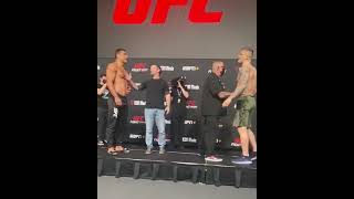 Things got HEATED between Paulo Costa and Marvin Vettori at weighins 👀  Shorts [upl. by Juan752]