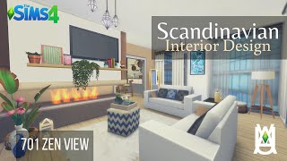 Scandinavian Small Apartment 🏙🌿  701 Zen View Apartment Stop Motion Speed Build  The Sims 4 [upl. by Gizela]