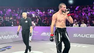 The Brutal Russian Fighter Ali Aliev vs Elvin Aghayev  Karate Combat [upl. by Berrie]