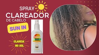 COMO CLAREAR CABELO EM CASA COM SUN IN  sunin clareador crespasecacheadas pintarcabelo [upl. by Anderegg]