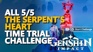 All The Serpents Heart Time Trial Challenge Genshin Impact [upl. by Odnarb]