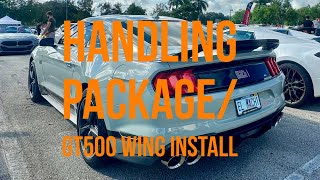 Mustang Mach 1 Handling Package Rear Wing install HP [upl. by Puritan]