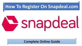 Learn How to register on Snapdeal com marketplace to sell products in Hindi [upl. by Jeannie228]