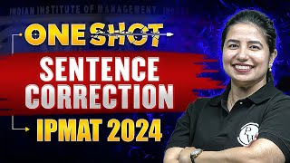 Sentence Correction in One Shot  IPMAT Varc Preparation [upl. by Eatnuhs566]