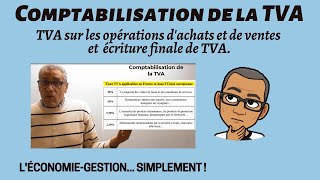 COMPTABILISATION DE LA TVA  TVA déductible TVA colletée TVA à décaisser Crédit de TVA [upl. by Asital]