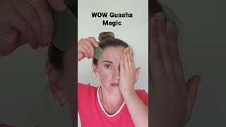 Anti Ageing Secrets Guasha faceyoga shorts guasha HappyFaceMassage [upl. by Ahsirhcal]