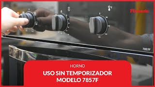 Horno eléctrico empotrable Uso sin temporizador modelo 7857F [upl. by Oijile]