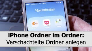 iPhone Verschachtelte Ordner erstellen Ordner in Ordnern  So geht [upl. by Enenej]