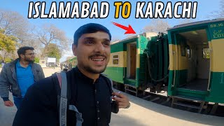 ISLAMABAD TO KARACHI BY GREEN LINE TRAIN  BUSINESS CLASS ECONOMIC CLASS REVIEW [upl. by Notsreik]