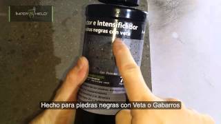 Sellador para Piedras negras Recinto Granito Cantera negra  Impershield [upl. by Aynahs600]