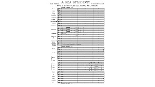 Ralph Vaughan Williams  A Sea Symphony with score [upl. by Assirual]