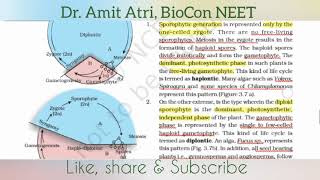 Plant life cycles Alternation of Generations Plant kingdom [upl. by Afatsuom]