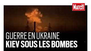 Guerre en Ukraine Kiev sous les bombes les premières images de lintervention russe [upl. by Acilef]