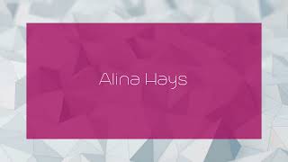 Alina Hays  appearance [upl. by Ilene917]