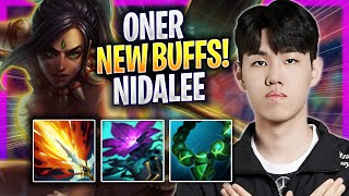 ONER TRIES NIDALEE WITH NEW BUFFS  T1 Oner Plays Nidalee JUNGLE vs Graves  Season 2024 [upl. by Castra]