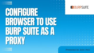 Configure the Browser to Use Burp Suite as a Proxy [upl. by Chun738]