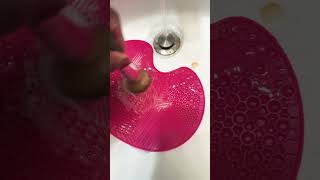 Face wash to clean makeup brushes music edm fy cleaning makeup shortsvideo shorts [upl. by Naujd23]