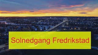 Norway Sunset Fredrikstad TestFlight by Drone 4K [upl. by Petit]