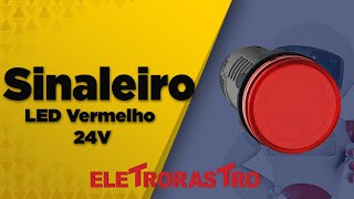 Sinaleiro LED Xa2evb4lc Vermelho 24V Schneider  Eletrorastro [upl. by Loggia37]