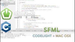 SFML with CodeLite on Mac OS Setup [upl. by Deys]